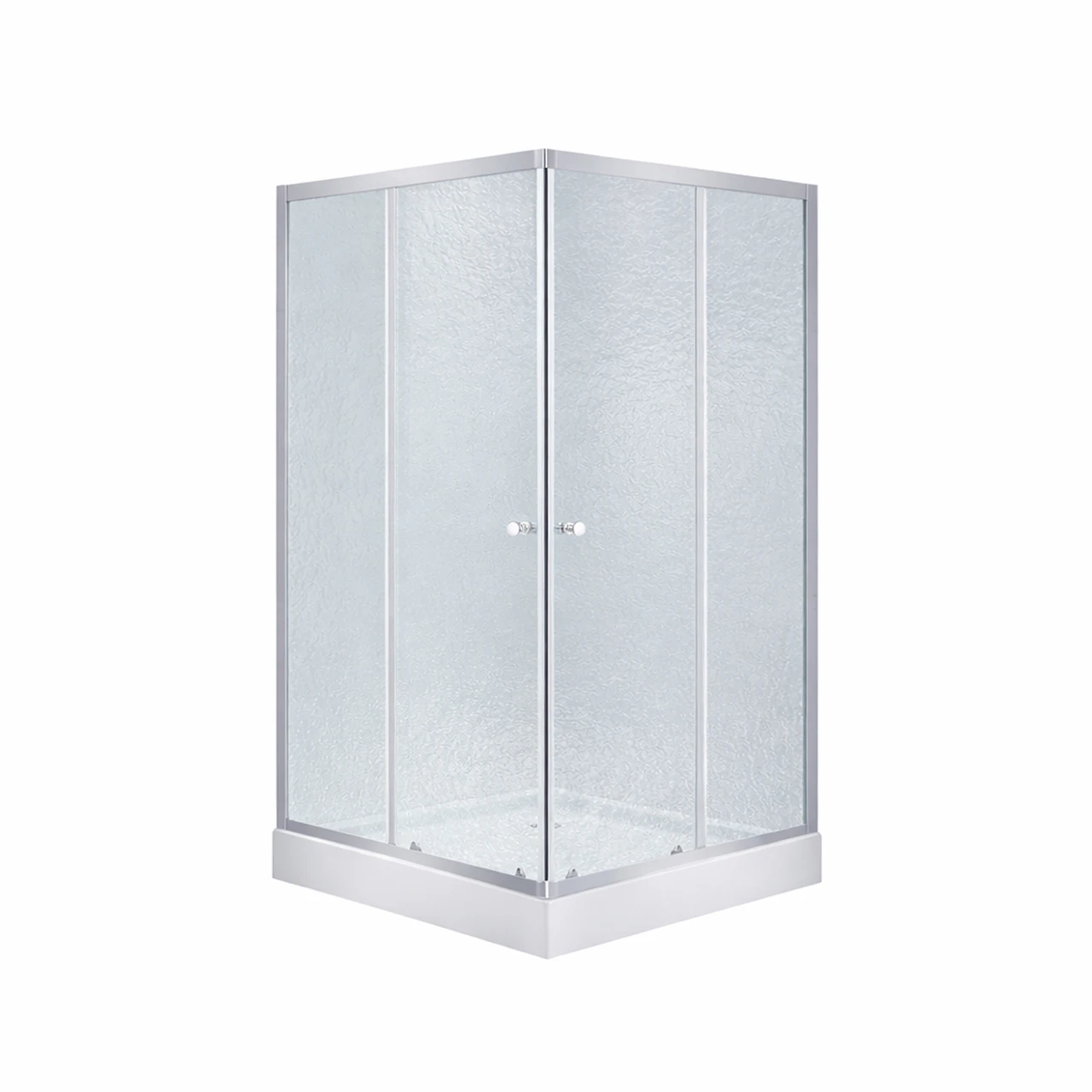 Набор Lidz душевая кабина Wawel SC90x90.SAT.LOW.FR стекло Frost 4 мм и поддон Mazur (3137793388)