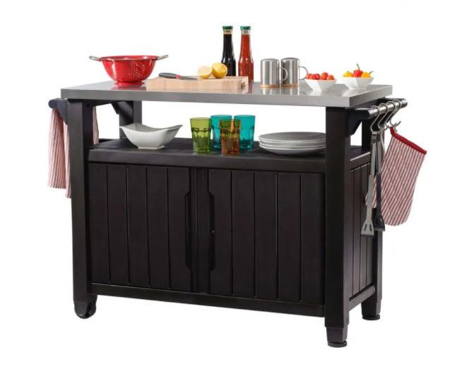 Садовый стол для барбекю Keter Unity XL 183 л Brown (230409) - фото 2 Садовый стол для барбекю Keter Unity XL 183 л Brown (230409) - фото 2