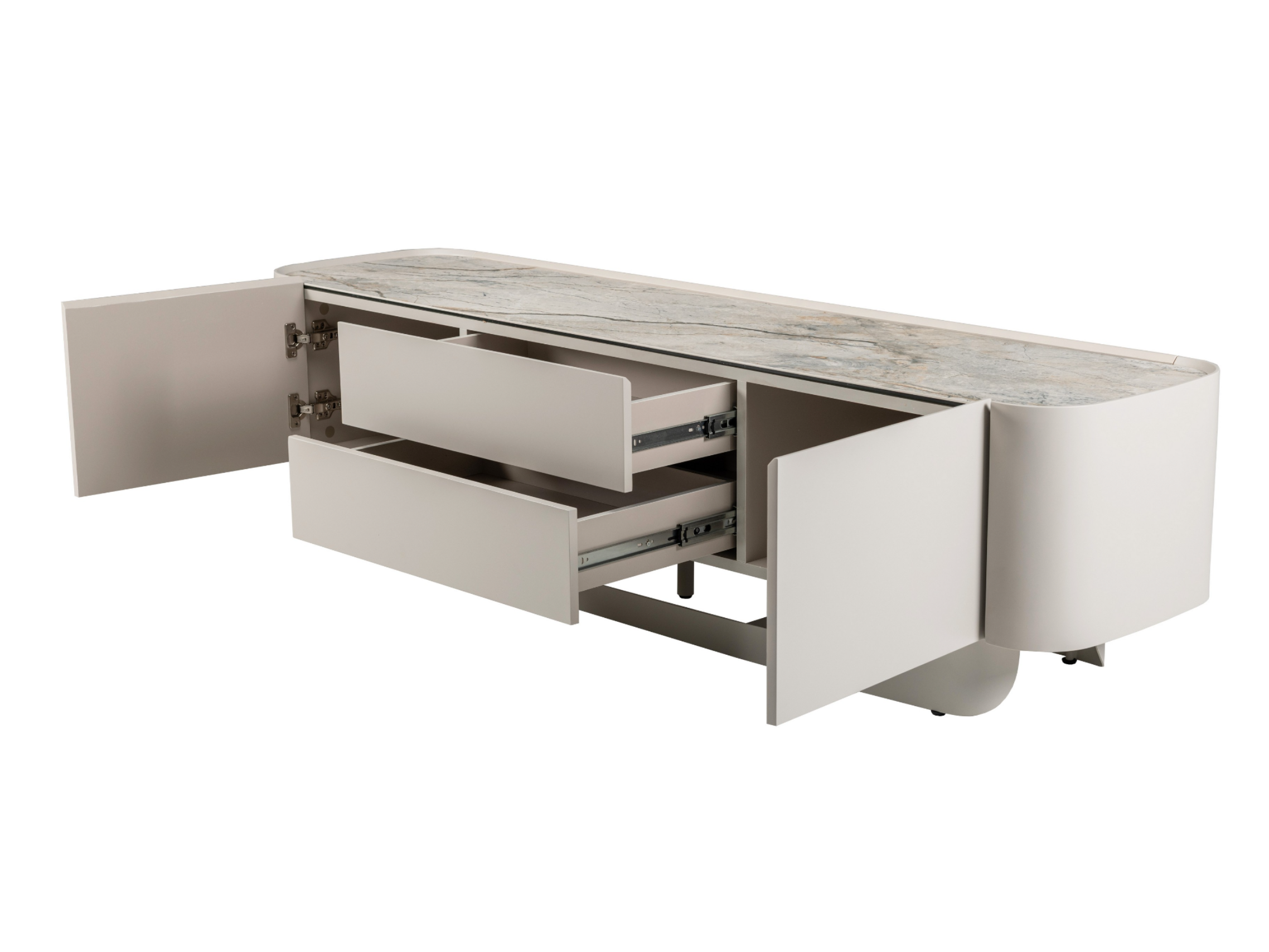 Тумба-ТВ Арно 1800х440х480 мм Сильвер ривер/Айвори (30941501) - фото 2 Тумба-ТВ Арно 1800х440х480 мм Сильвер ривер/Айвори (30941501) - фото 2