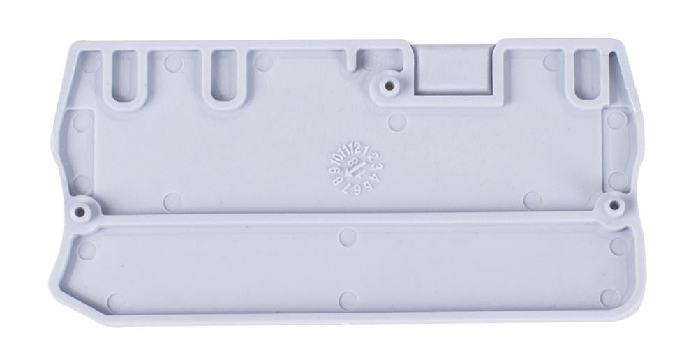 Пластина бічна для набірних клем E.NEXT e.tc.sep.spring.2,5.1-2 Сірий (s070028)