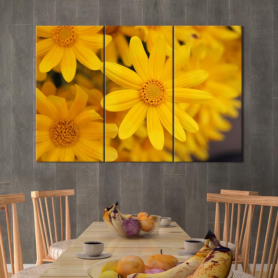 Картина цветы и растения Солнечные цветы гелиопсисы 156x100 см (A994-3)
