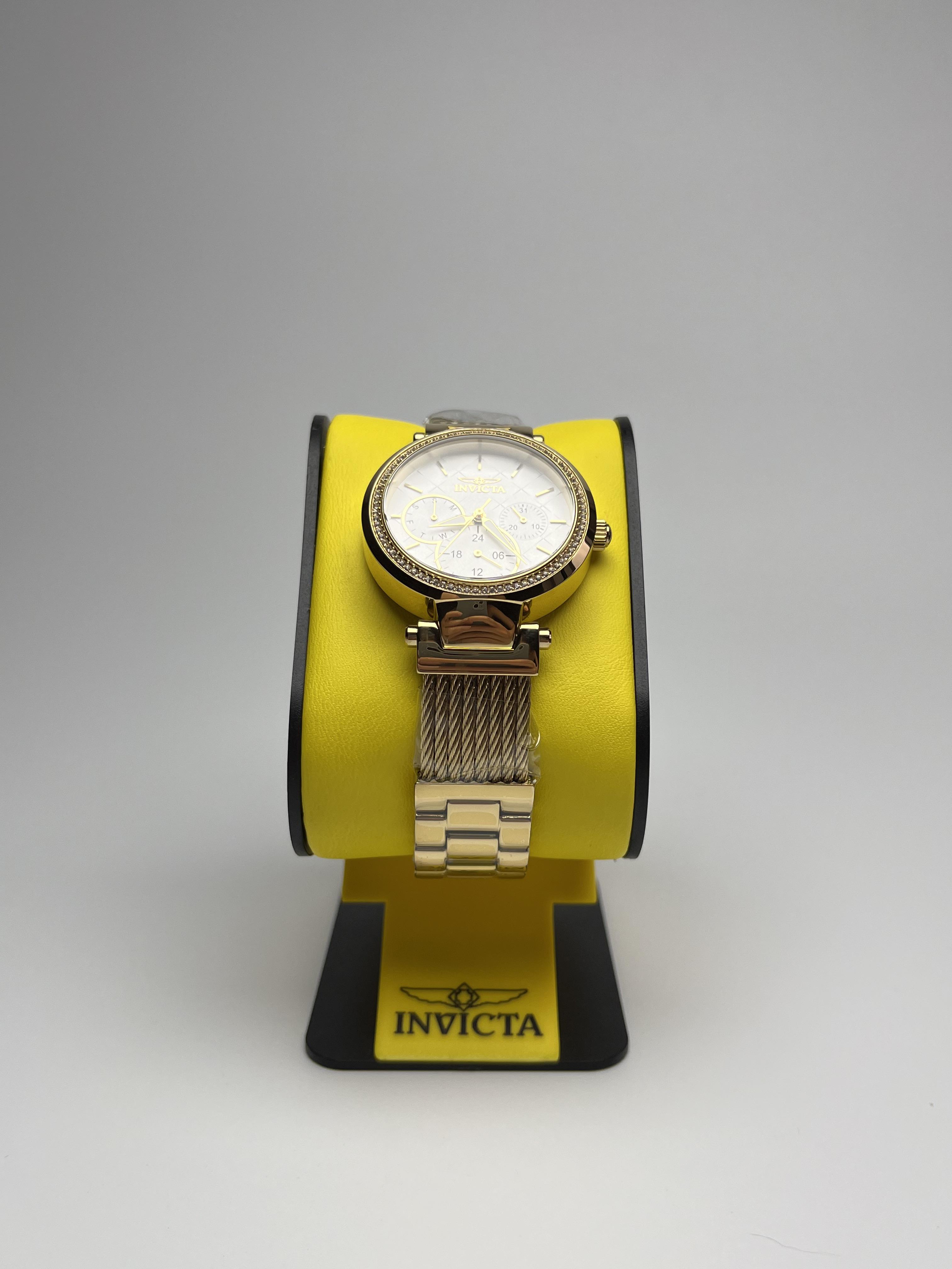 Наручний годинник жіночий Invicta 28917 Angel Crystal Золотистий (29068683) - фото 5 Наручний годинник жіночий Invicta 28917 Angel Crystal Золотистий (29068683) - фото 5