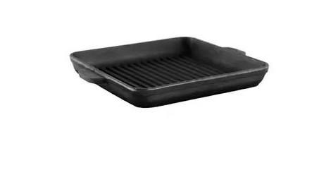 Сковорідка чавунна квадратна гриль 180х180х25 мм (29-13-H181825G)