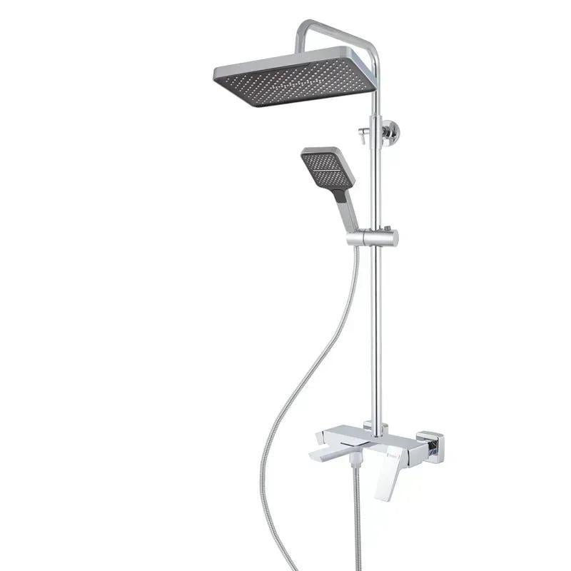 Душова колона зі змішувачем та виливом Haiba Turin 009-J латунна Хром (HB9658)