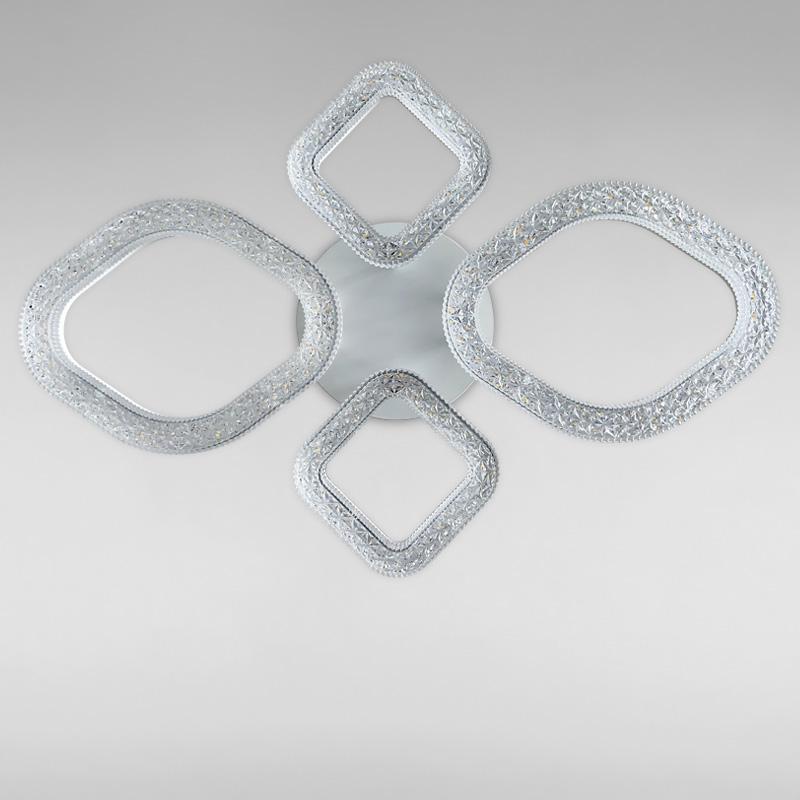 Потолочная люстра LED Light House SC-18250/2+2C 104W 2.4G Ф700х90 Белый