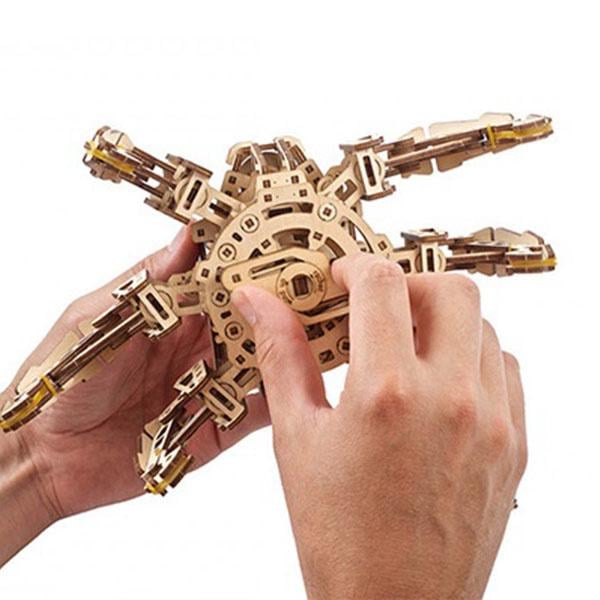 Механічний 3D пазл UGEARS Механічна модель Гексапод Дослідник (3821) - фото 3