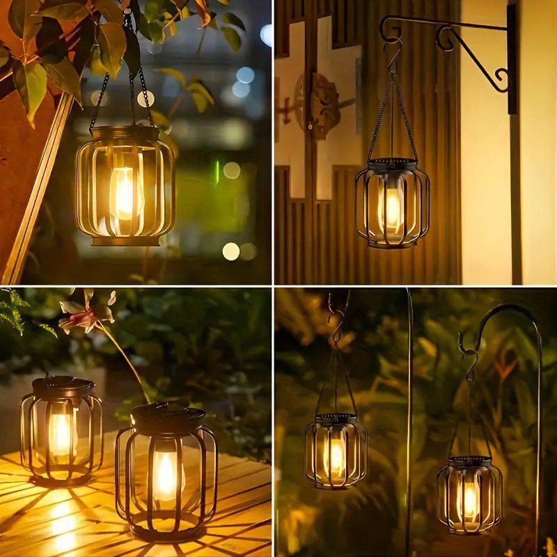 Ліхтар-лампа підвісний садовий Сутінки на сонячній батареї металевий Теплий Білий (1000-ZB-1019) - фото 6 Ліхтар-лампа підвісний садовий Сутінки на сонячній батареї металевий Теплий Білий (1000-ZB-1019) - фото 6