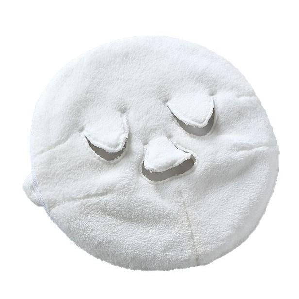 Маска-рушник для обличчя з отворами для очей для SPA-компресів багаторазова Білий (29440)