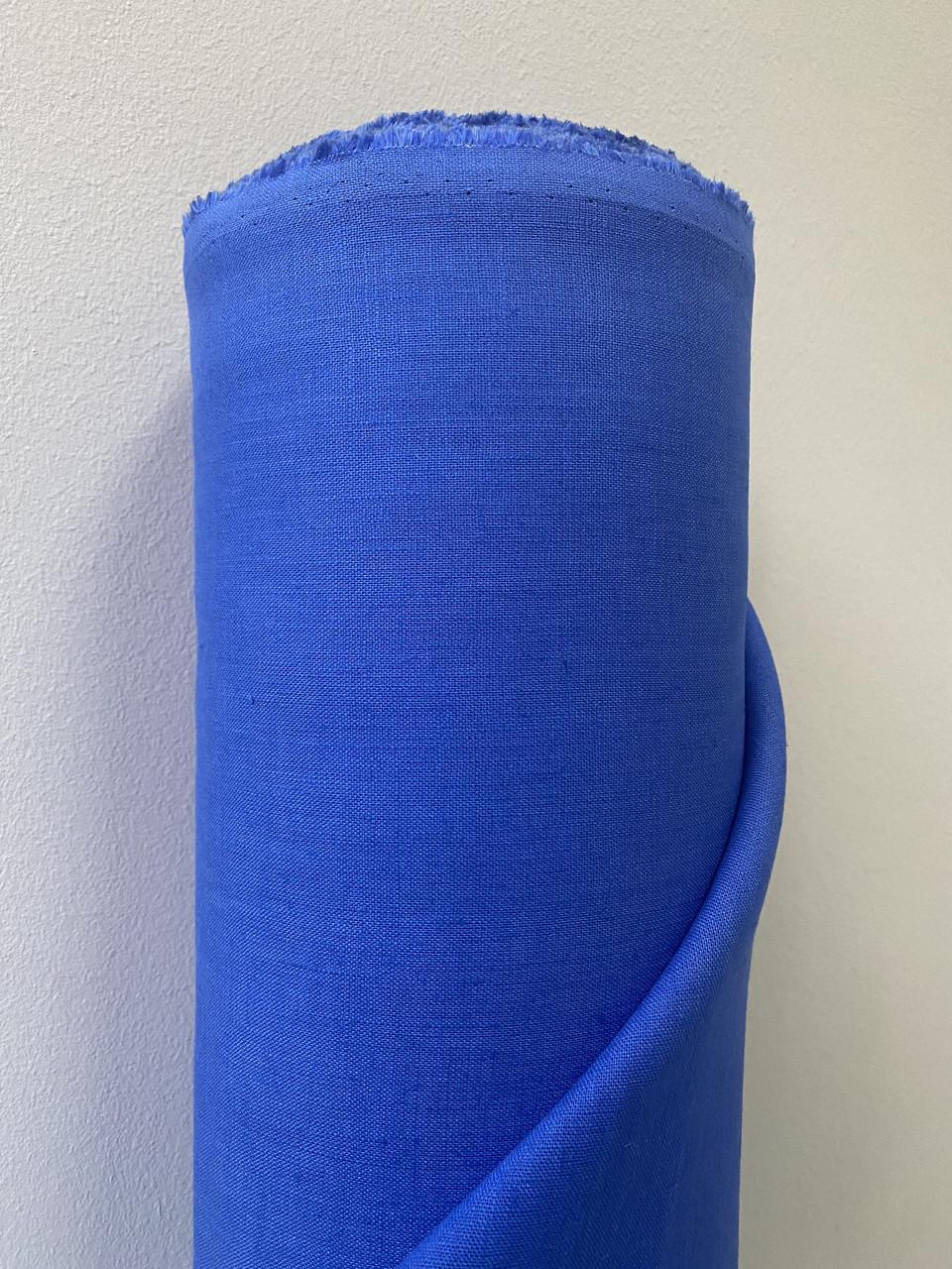 Тканина LINEN PLUS 100% льон 143 см 1561/572 Електрик - фото 5 Тканина LINEN PLUS 100% льон 143 см 1561/572 Електрик - фото 5