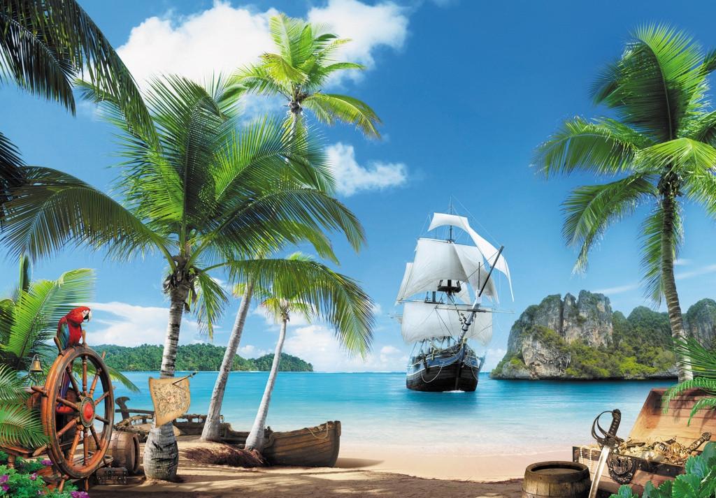 Фотообои на бумажной основе Ника Пиратский остров 196х280 см 16Л (2000000454429)