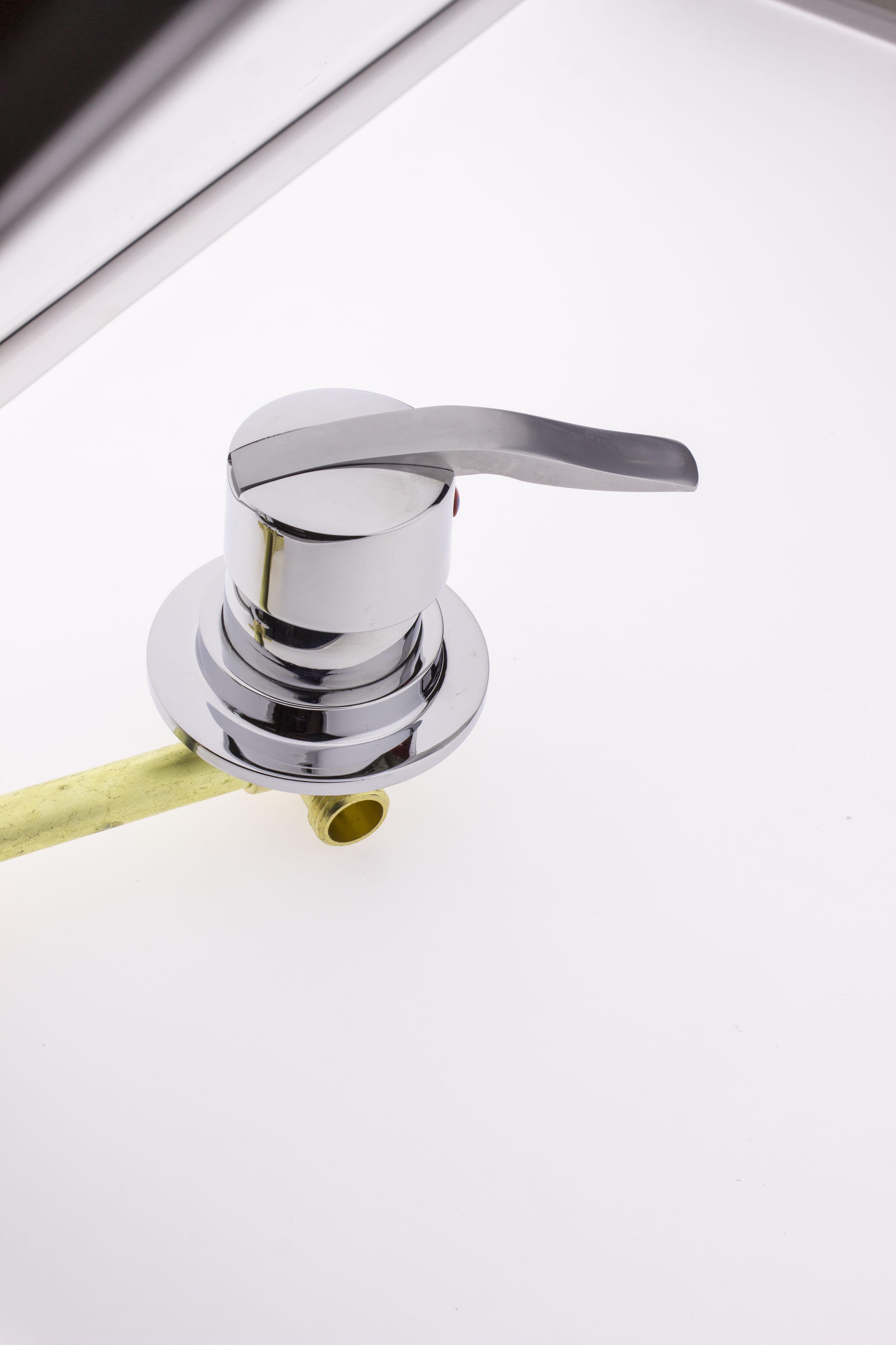 Змішувач для душової кабіни С-4\14 на чотири положення з штуцерами і 14 см по центрам (12603926) - фото 5