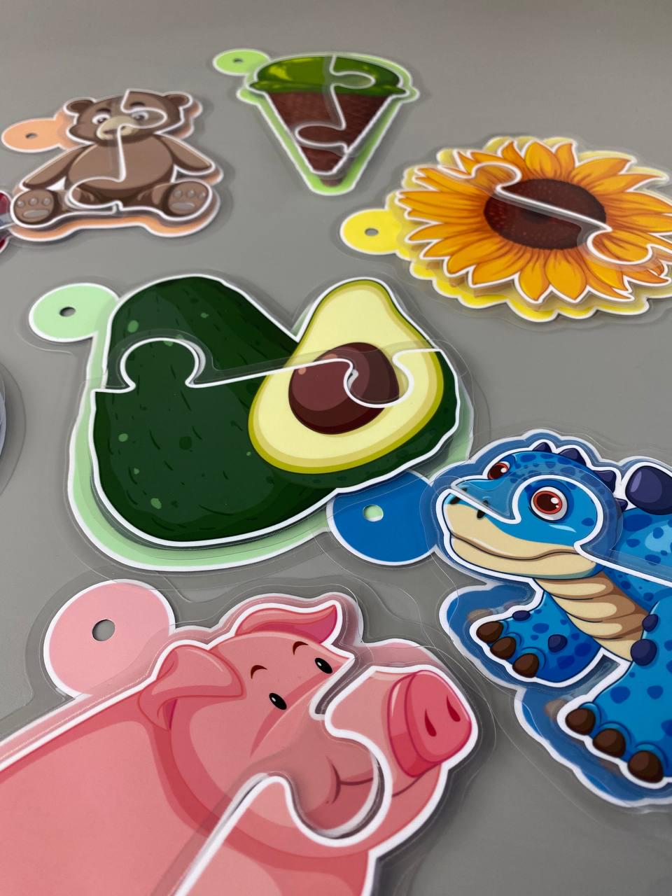 Игра на липучках "Пазлы для малышей" (МК11) - фото 2