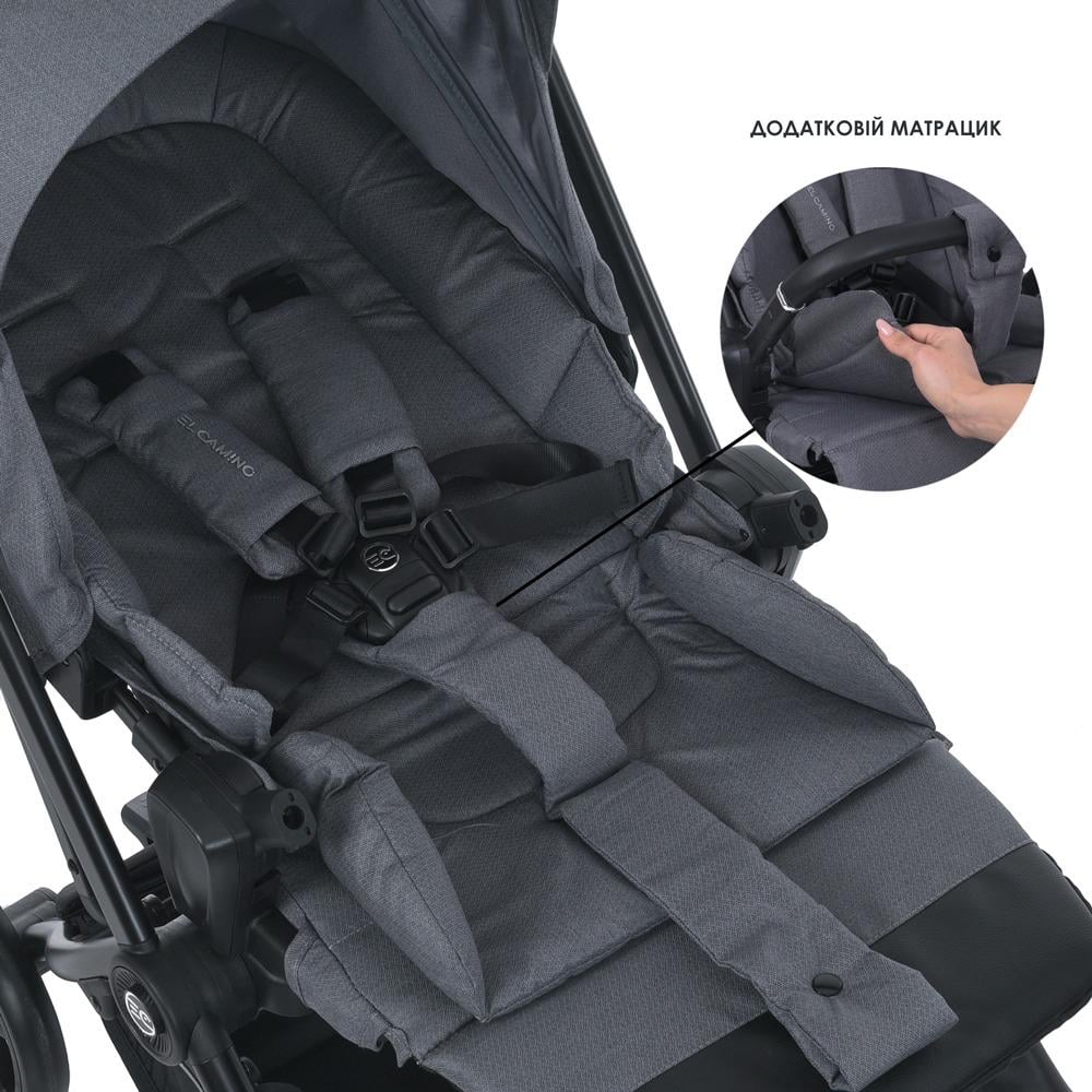 Коляска детская прогулочная El Camino SPIN 360 Stone Gray (ME 1138) - фото 14