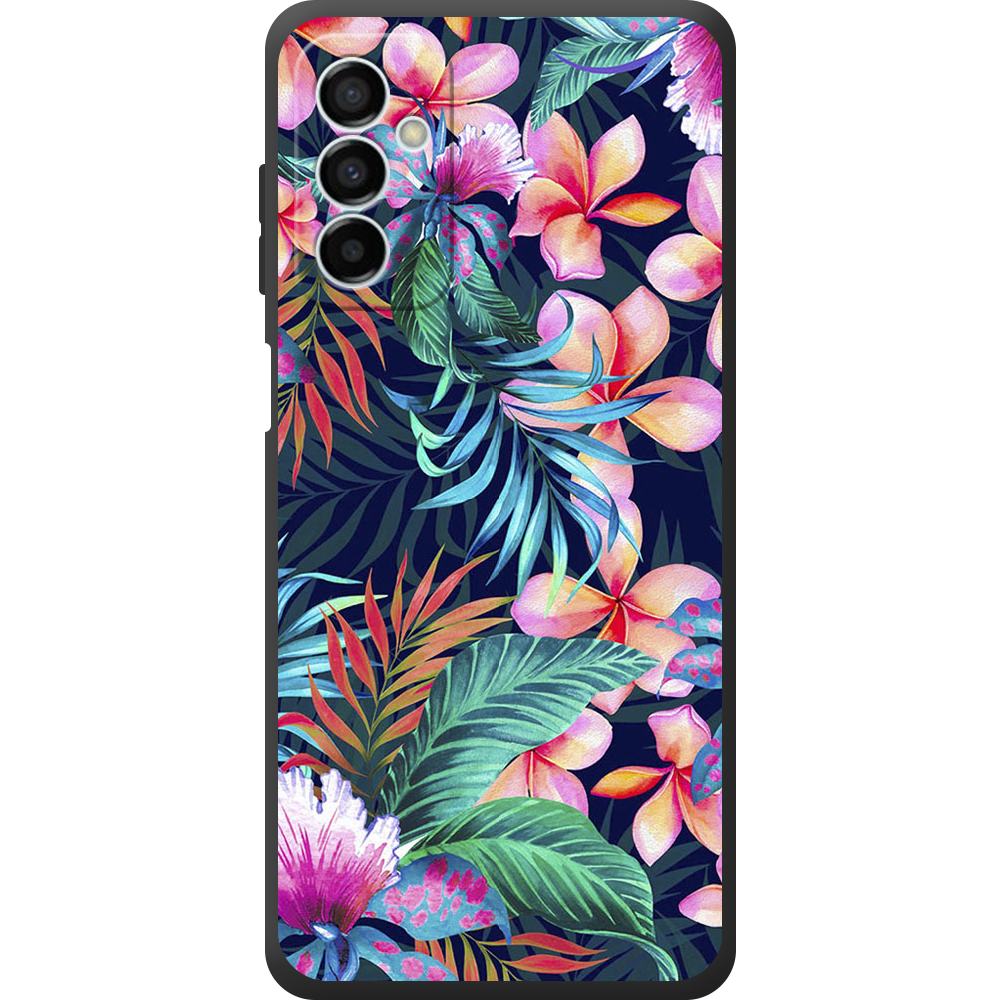 Чехол BoxFace Samsung Galaxy M23 5G (M236) flowers in the tropics Черный силикон (44471-up1971-44481)