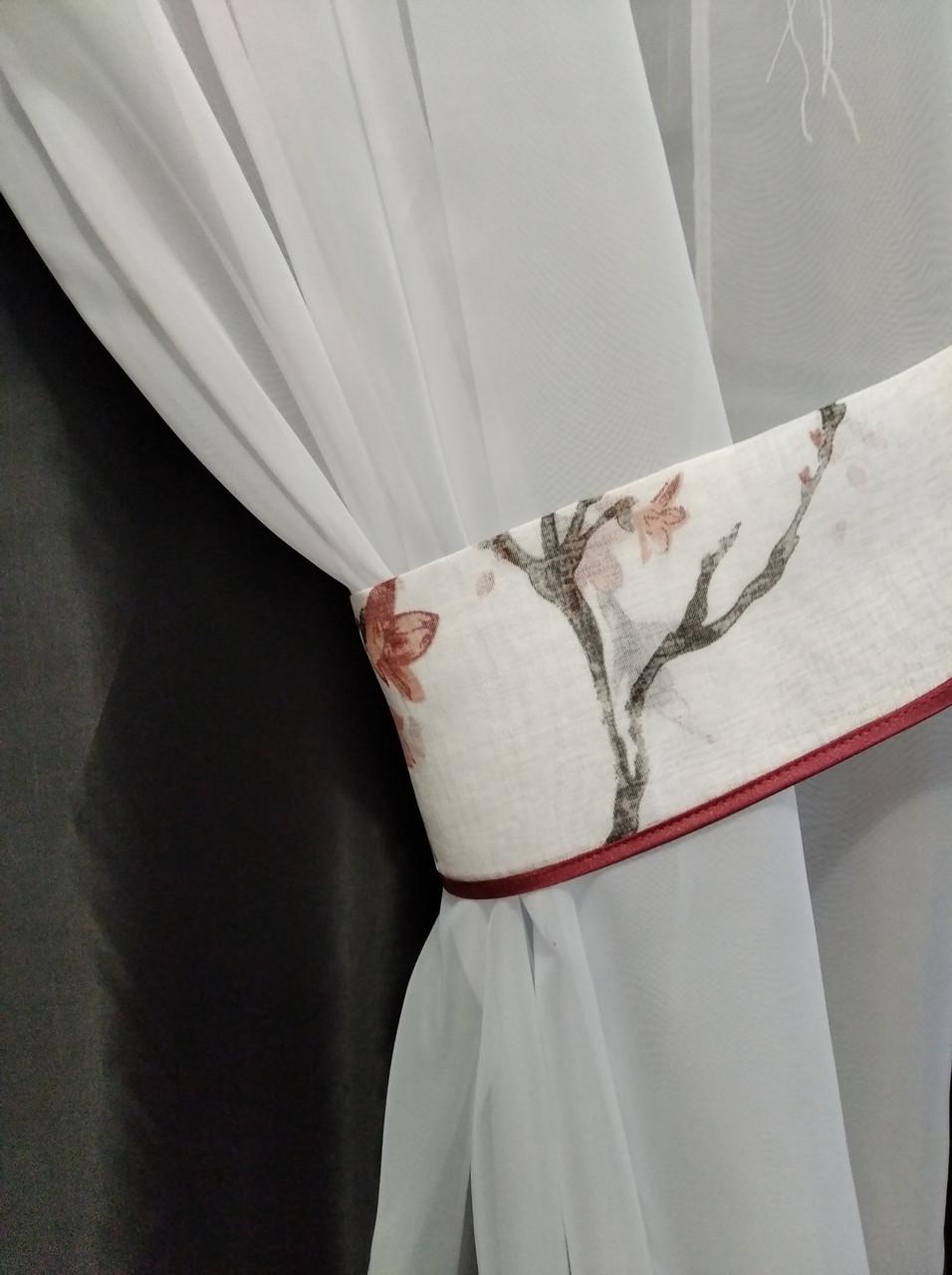 Занавеска с ламбрекеном и подхватами 3х1,65 м Белый - фото 3 Занавеска с ламбрекеном и подхватами 3х1,65 м Белый - фото 3