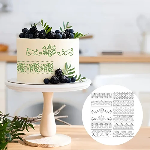 Трафареты для тортов 12 шт. (M00499) - фото 6 Трафареты для тортов 12 шт. (M00499) - фото 6