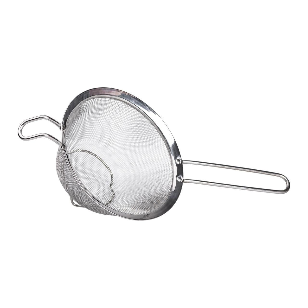 Дуршлаг-сито из нержавеющей стали с ручкой 18 см (HP-19-1-18CM) Дуршлаг-сито из нержавеющей стали с ручкой 18 см (HP-19-1-18CM)