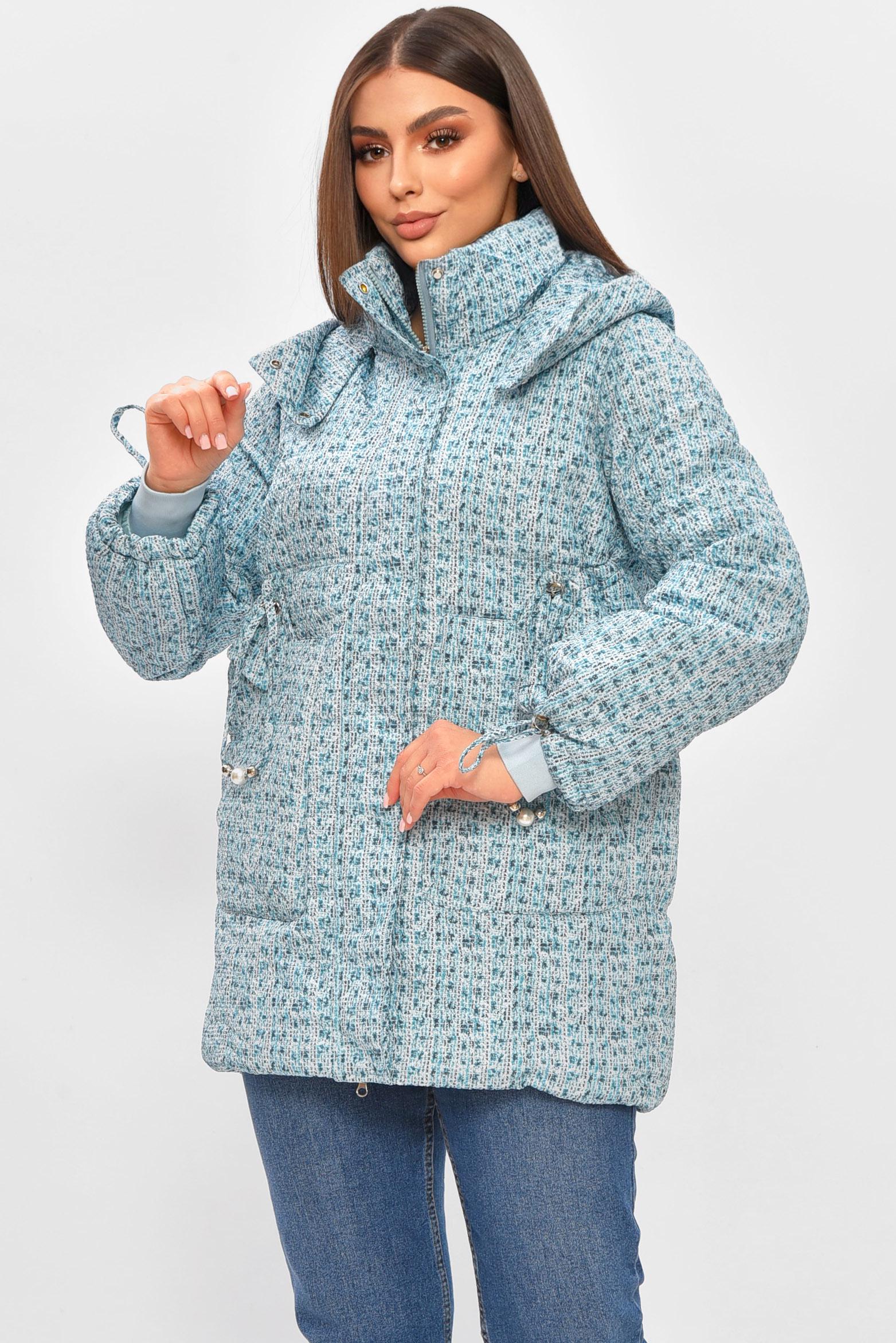 Куртка жіноча демісезонна L Блакитний (206068) - фото 2 Куртка жіноча демісезонна L Блакитний (206068) - фото 2