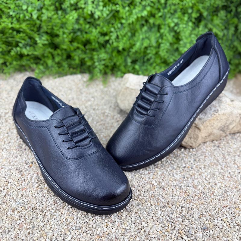 Мокасини жіночі шкіряні батали Е-002073-6 р. 42 26,5 см Синій (114465005)