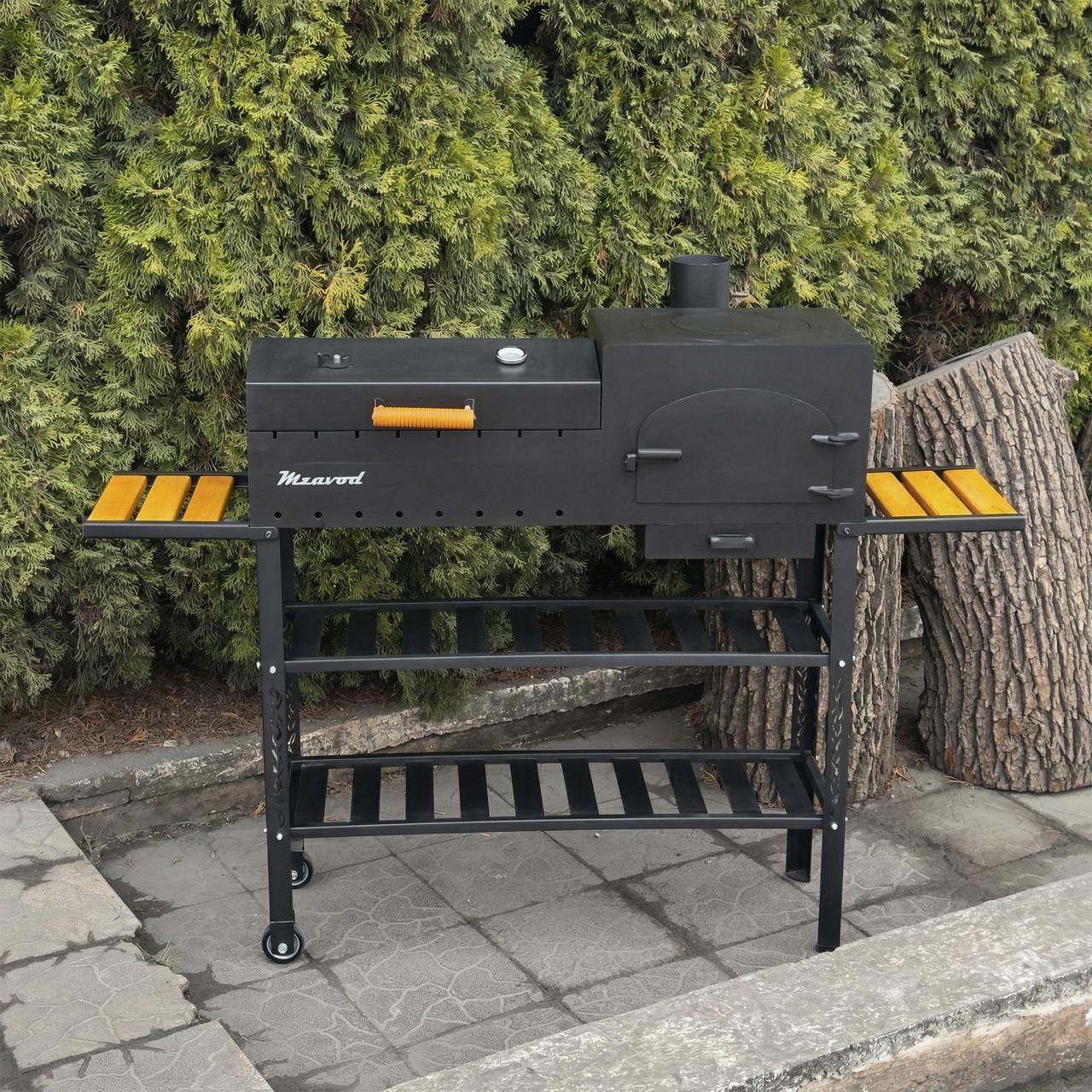 Мангал Jooki на 8 шампуров с печкой 4 мм.