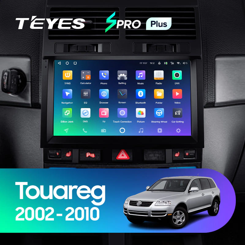 Автомагнітола штатна Teyes SPRO Plus для Volkswagen Touareg GP 2002-2010 Android SPRO PLUS 4+64G Wi-Fi/4G (1714622783) - фото 2