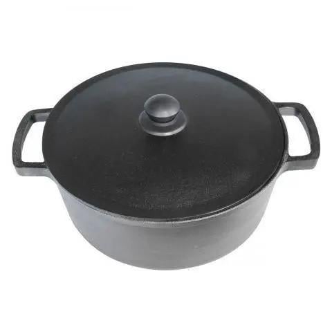 Кастрюля чугунная с крышкой Brizoll Casserole P-6L-1 28 см 6 л