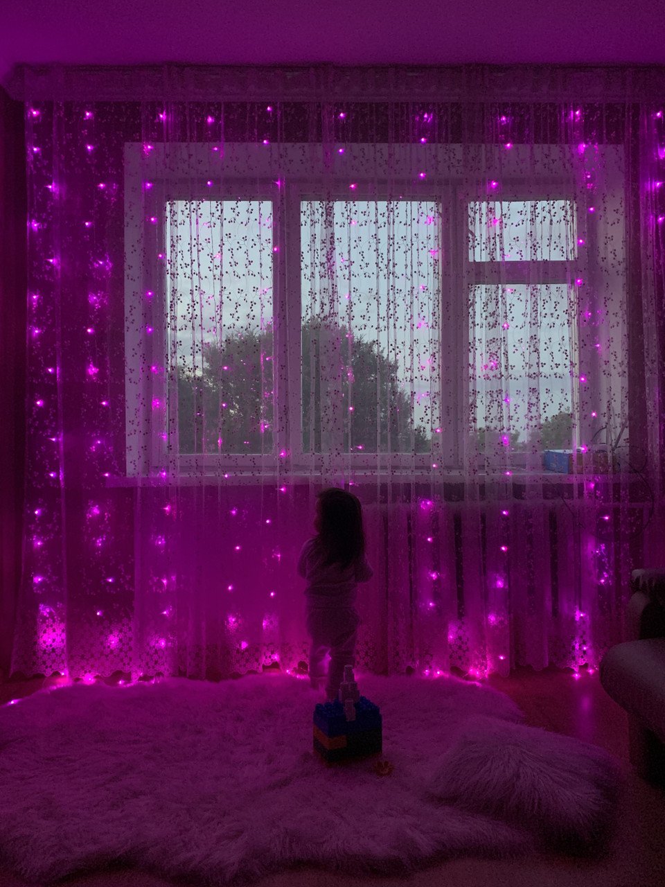 Гірлянда світлодіодна Ltl Бахрома 200 led 3x3 м штора 16 кольорів