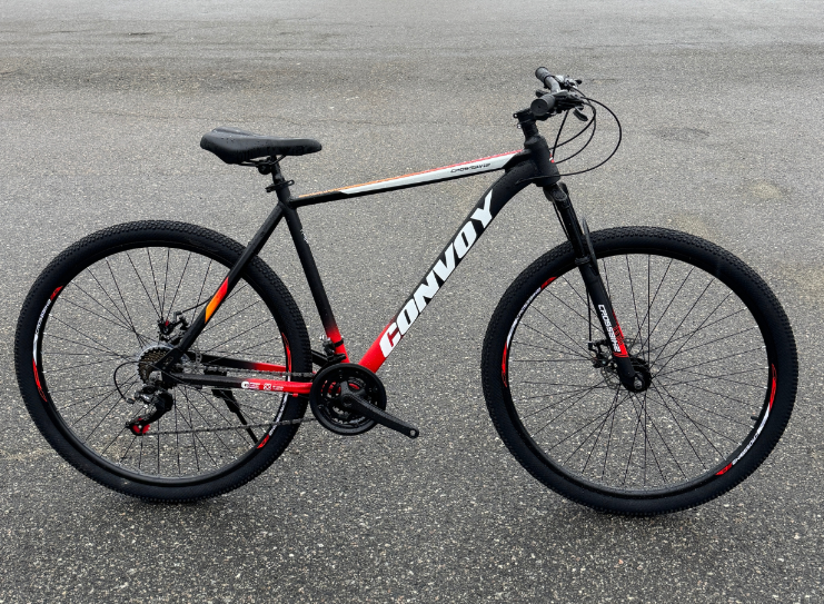 Велосипед CrossBike 29" Convoy 2025 Рама 19" Black/Red