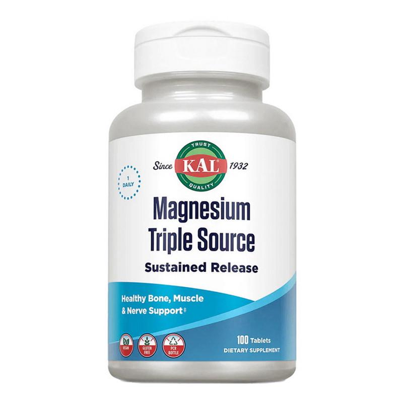 Магний и витамин B6 KAL Magnesium Triple Source 100 табл. (22590-01) Магний и витамин B6 KAL Magnesium Triple Source 100 табл. (22590-01)