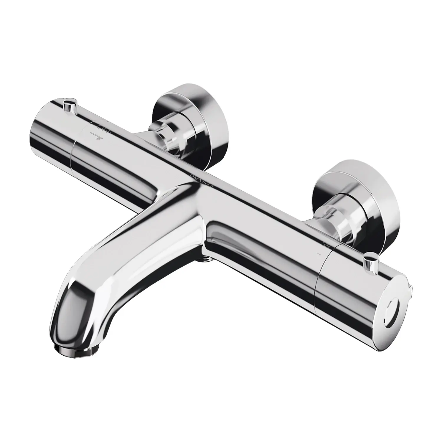 Смеситель для ванны Omnires Y с термостатом Хром (Y1236/NCR)