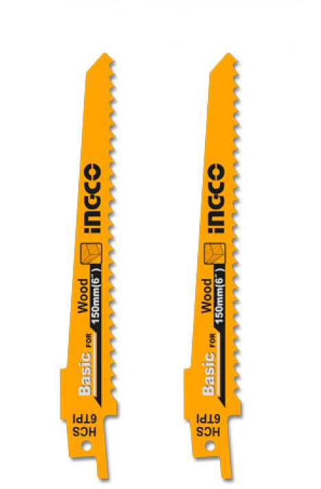 Набір пиляльних полотен INGCO для шабельної пилки 150х19х0,9 мм (18TPI)