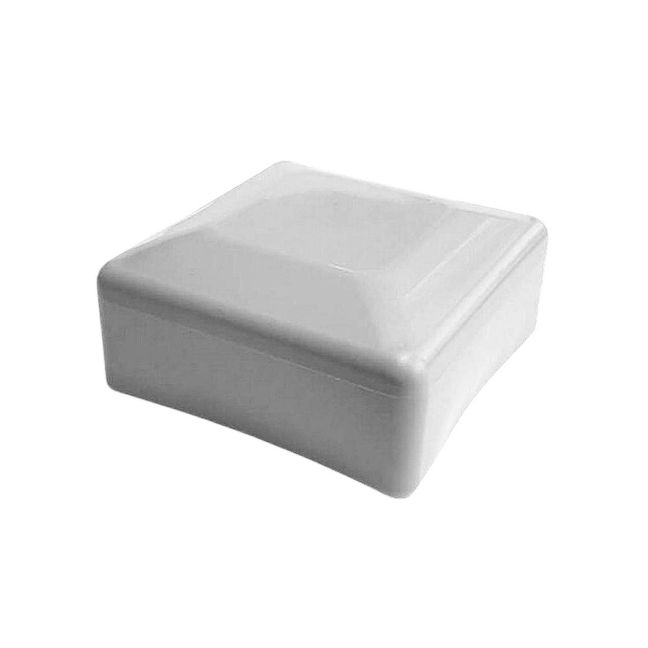 Заглушка для профильных труб наружная пластиковая прямоугольная 100х100 мм Белый 1 шт. (2655552490/К1592)