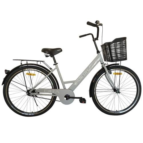 Велосипед Spark CITY LIRA колеса 26" стальная рама 17" с корзиной Серый (000240038)
