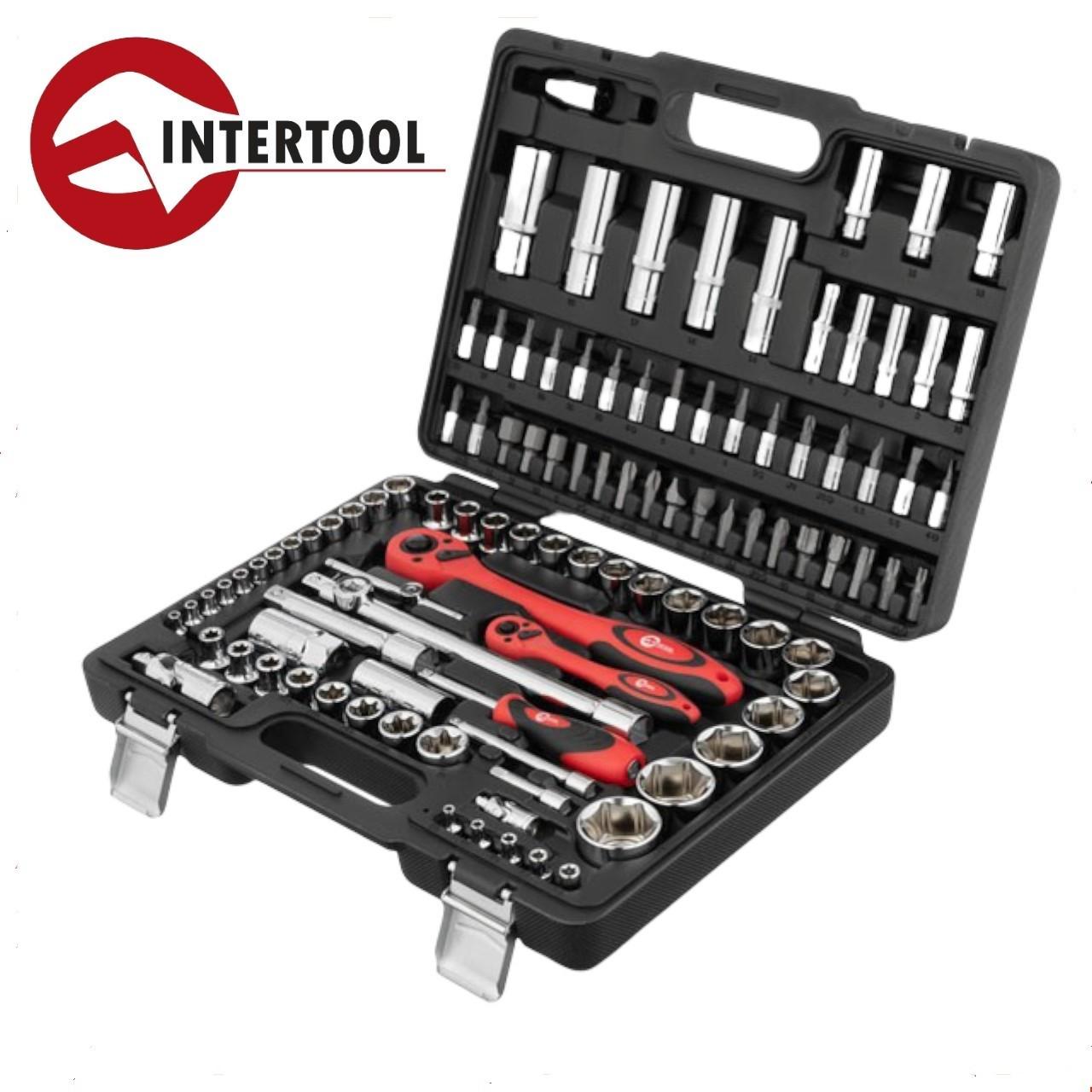 Набор инструментов Intertool Professional профессиональный 108 ед. (ET-6108) - фото 2