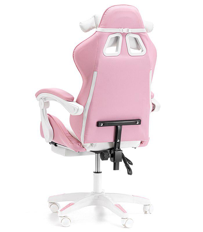 Крісло геймерське дитяче G892 з подушками та підставкою для ніг Рожевий (24096834) - фото 8
