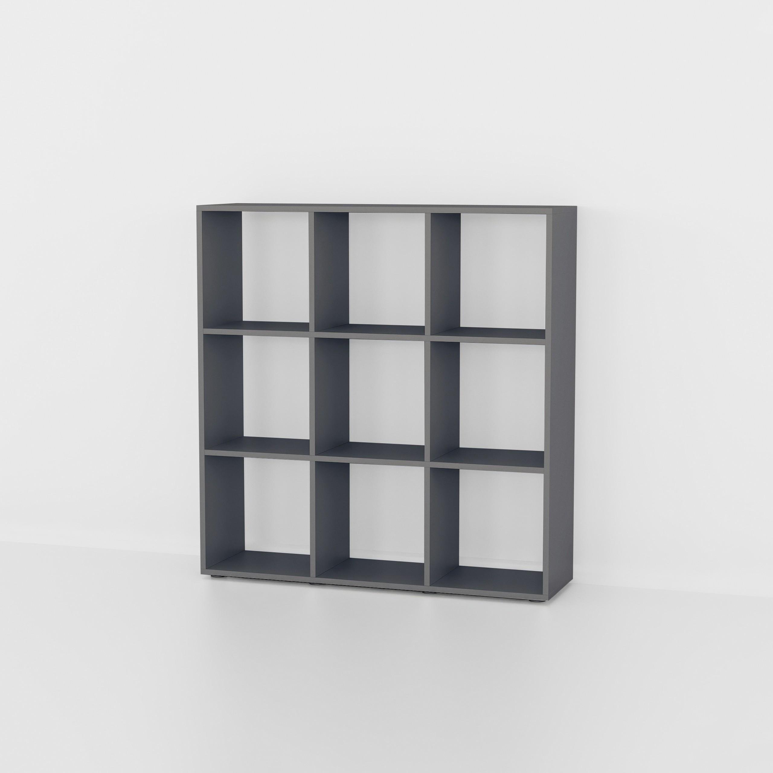 Стеллаж для книг и декора на 9 ячеек P-18 1072х290х1078 мм Антрацит - фото 3