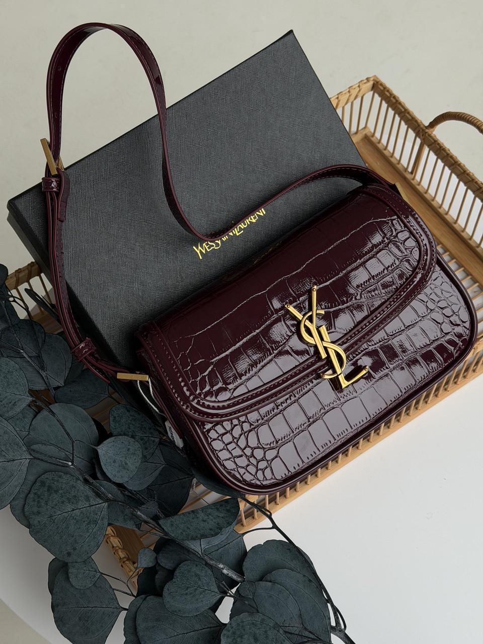 Сумка-клатч женская Yves Saint Laurent Solferino medium leather shoulder bag YSL рептилия Бургунди (2854986857) Сумка-клатч женская Yves Saint Laurent Solferino medium leather shoulder bag YSL рептилия Бургунди (2854986857)