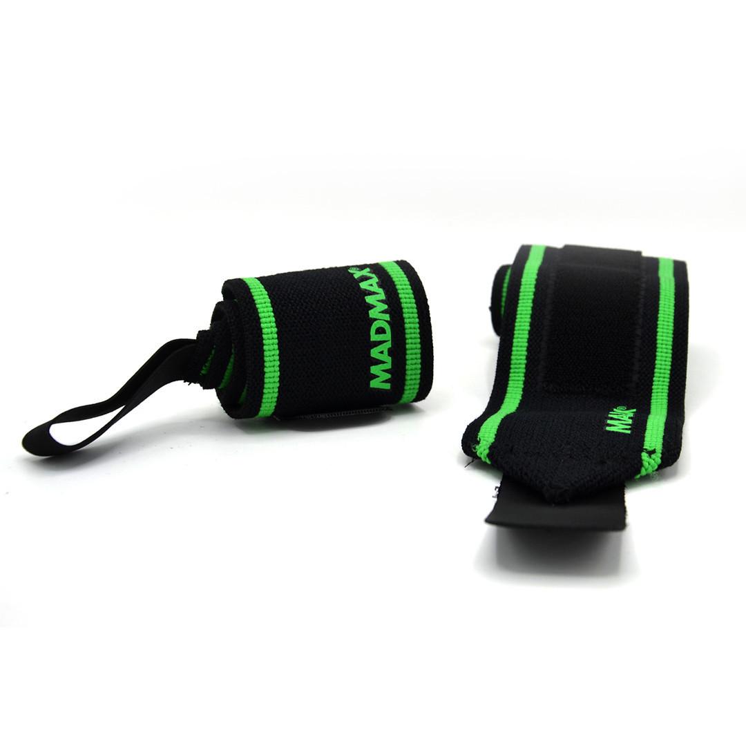 Бинты кистевые MadMax MFA-298 Wrist Wraps 2 шт. 18" Black/Green (A-012673) - фото 3