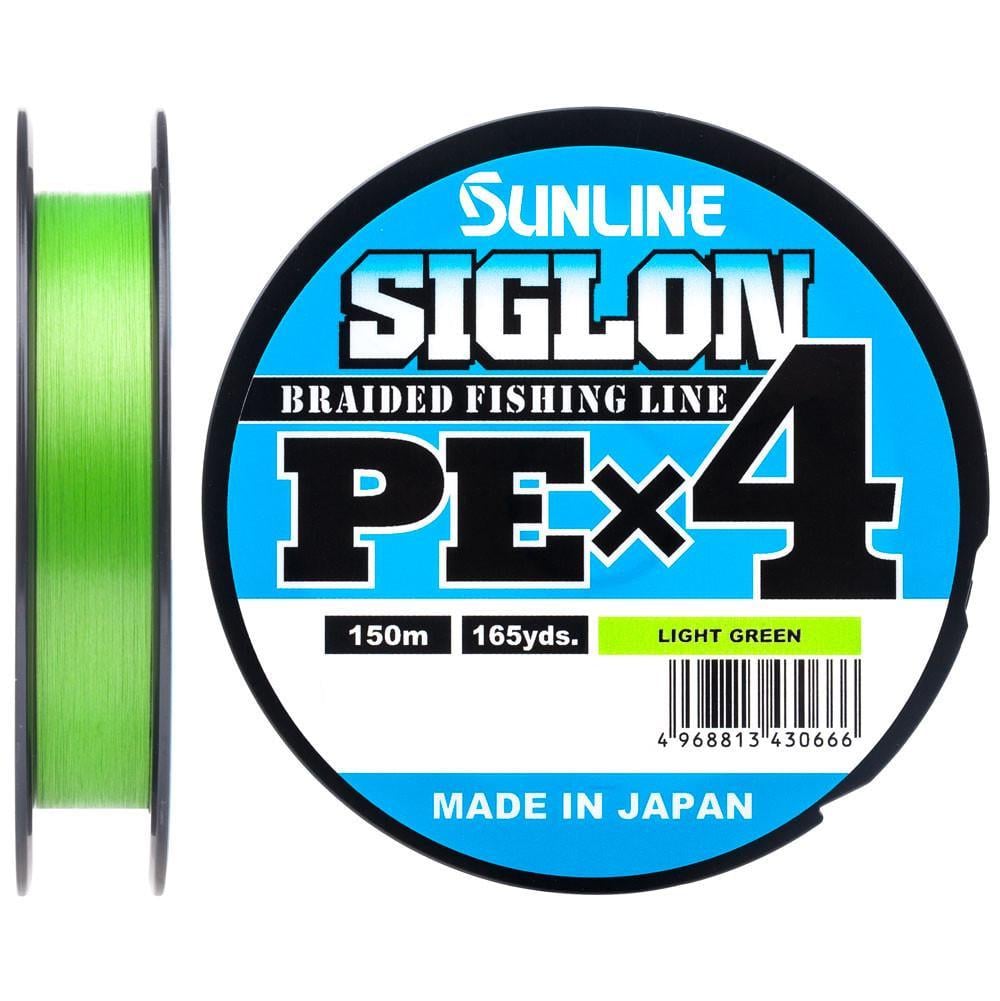 Шнур Sunline Siglon PE х4 #1,5/0,209 мм 25lb/11,0 кг 150 м Салатовий (1400851988)