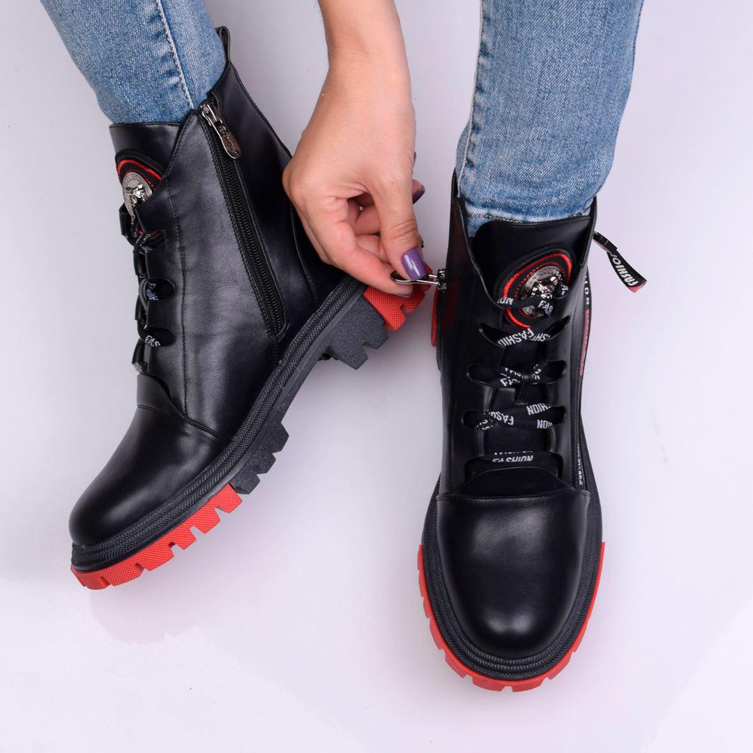 Ботинки женские на шнуровке 333634 р. 36 24 см