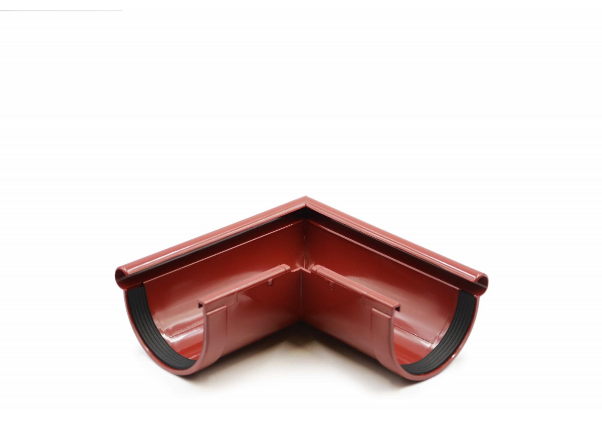 Кут ринви зовнішній RAINWAY 90° 130/100 Червоний (201120230845) - фото 1