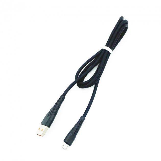 Кабель для заряджання та передачі даних Denmen D19V USB to Micro USB 1 м Чорний (209-00116)