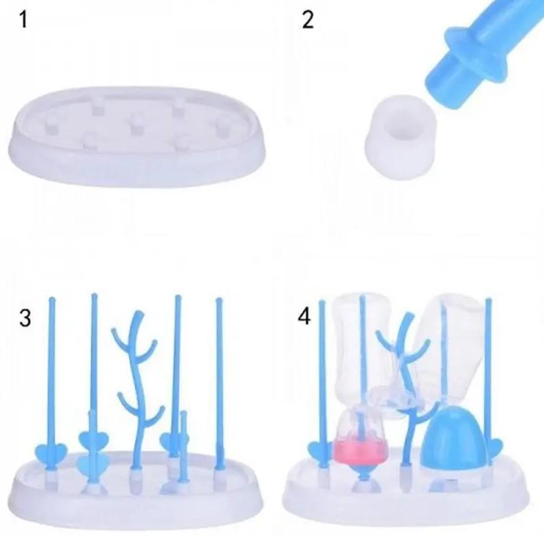Сушарка для дитячих пляшок Блакитний - фото 3 Сушарка для дитячих пляшок Блакитний - фото 3