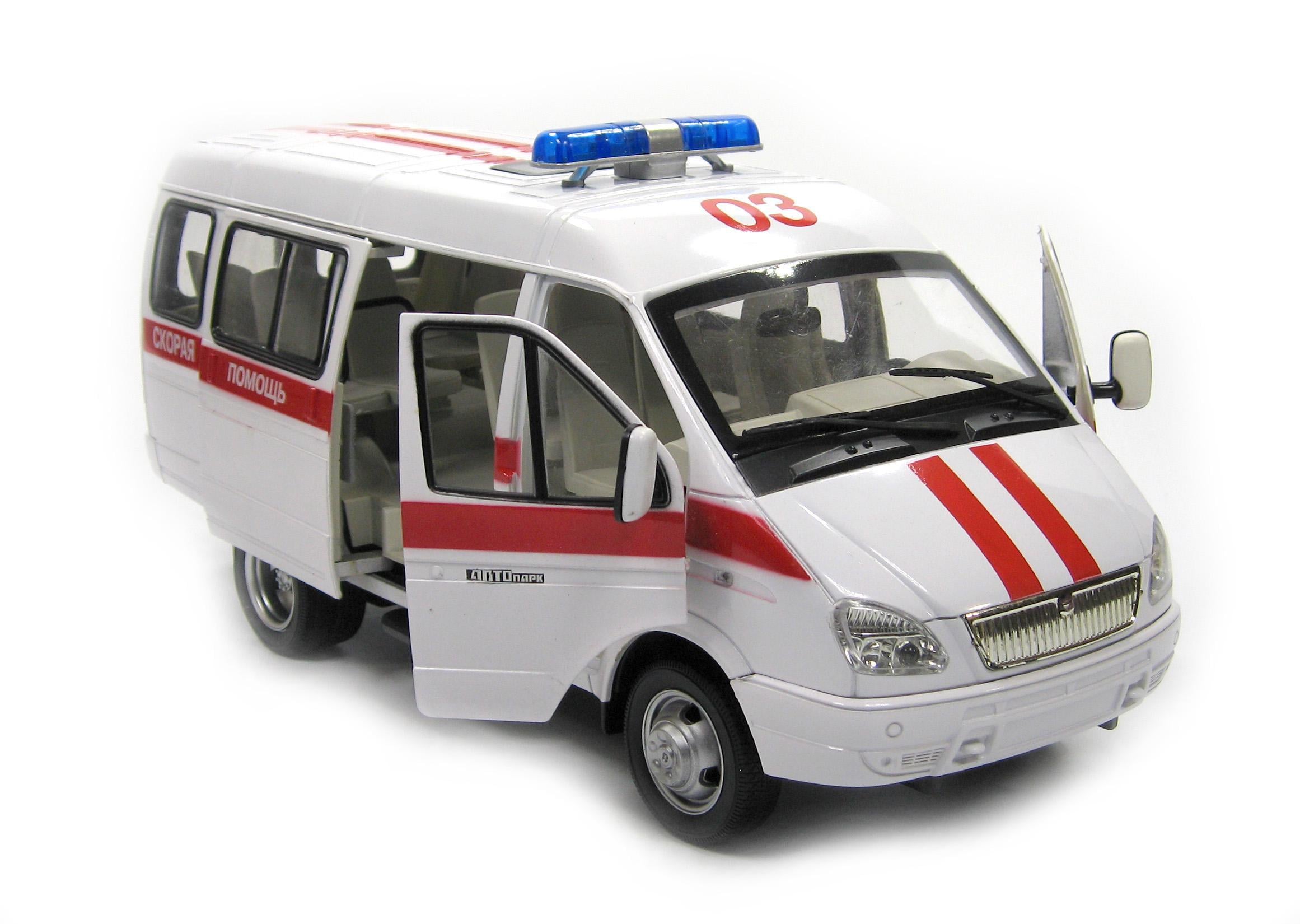 Машина модель пластмассовая Газель 3321 скорая помощь - фото 6