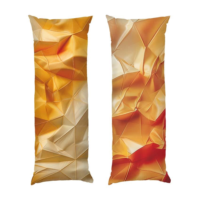 Подушка дакимакура Yellow geometric pattern габардин 120х40 см (113814-1)