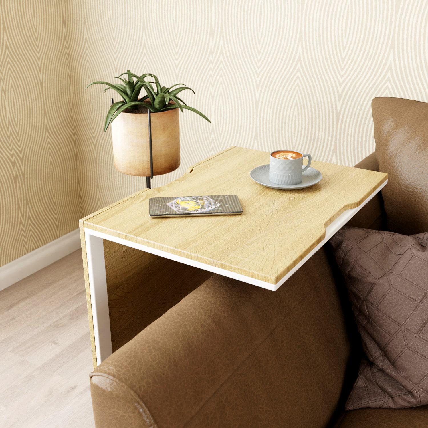 Стіл-трансформер Art In Head Fiji Combo 460x650x335 мм Білий метал/Дуб сонома (101011108) - фото 5 Стіл-трансформер Art In Head Fiji Combo 460x650x335 мм Білий метал/Дуб сонома (101011108) - фото 5