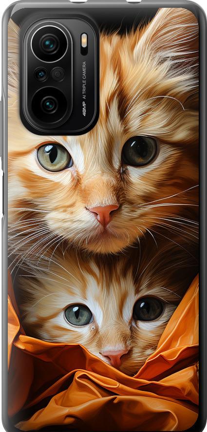 Чохол на Xiaomi Poco F3 Котики 2 (5664t-2280-42517)