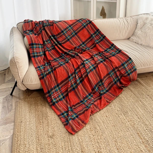 Плед флисовый Love You Классическая клетка 9115 150х200 см (8-6-5156575)