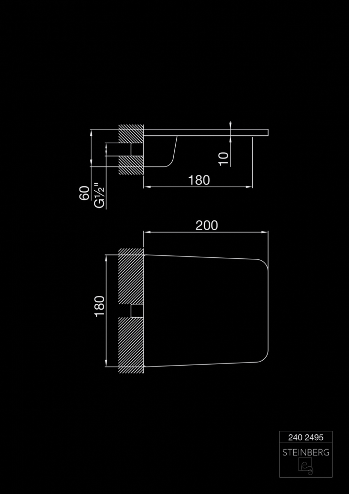 Каскадное излив Steinberg 240 Хром (240 2495) - фото 3