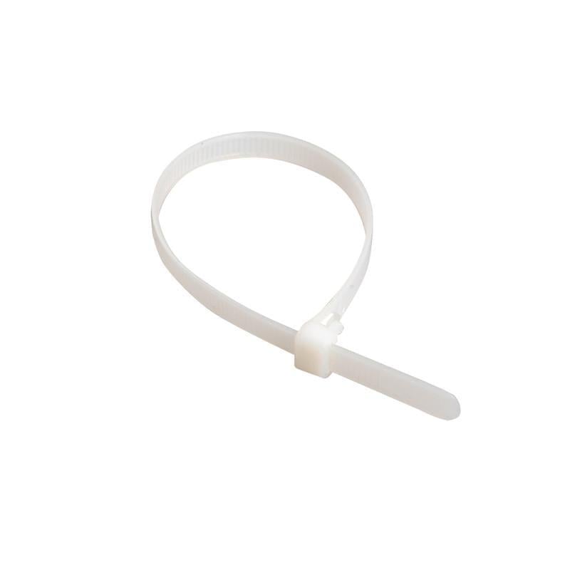 Стяжка-хомут кабельная АСКО-Укрем CHS-400RT 7,5х396 мм многоразовая полиамид 6,6 100 шт. Белый (A0150090033) Стяжка-хомут кабельная АСКО-Укрем CHS-400RT 7,5х396 мм многоразовая полиамид 6,6 100 шт. Белый (A0150090033)